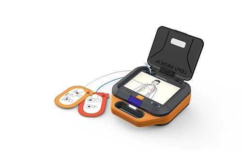 Lepu LeAED® Medical Grade Portable AED مزيل الرجفان الخارجي الآلي للإسعافات الأولية CPR مع IP55 مقاوم للماء والغبار