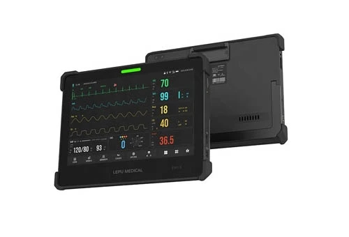 Lepu Medical Grade AIView VX Tablet جهاز مراقبة المريض محمول متعدد العوامل مراقب العلامات الحيوية مع شاشة تعمل باللمس لجناح عيادة المستشفى والاستخدام المنزلي